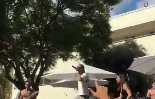 Thumbnail preview image for the video titled: Performance of a genocidal song in Reichman University