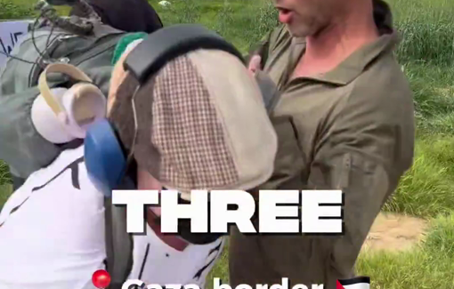 Thumbnail preview image for the video titled: Anti-Zionist activists attempted to cut the Gaza border fence, to break into the largest concentration camp in the world