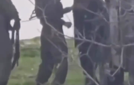 Thumbnail preview image for the video titled: Israeli soldiers brutally beating Muhannad al-Tamimi during his arrest near the village of Nabi Saleh, northwest of Ramallah