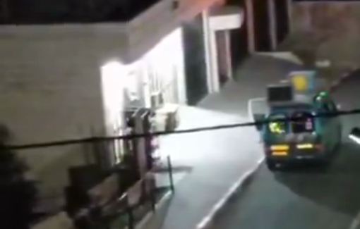 Thumbnail preview image for the video titled: Iraeli settlers played loud music and songs by night in front of Palestinians’ homes in southern Hebron