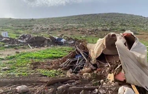 Thumbnail preview image for the video titled: Israeli forces carried out a large-scale demolition campaign today in Ein al-Hilweh, al-Miyta, and al-Burj.