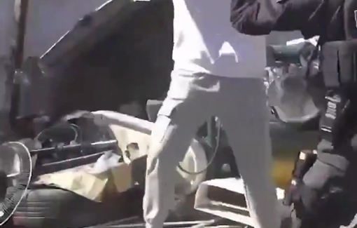 Thumbnail preview image for the video titled: Israeli forces expelled and beat a Palestinian family during their home demolition