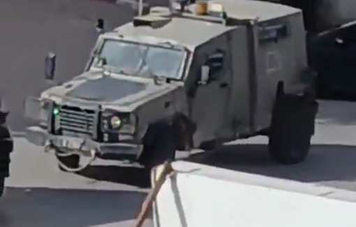 Thumbnail preview image for the video titled: Israeli forces fire tear gas, detained a number of civilians, and abused them during the incursion into the town of Sa'ir