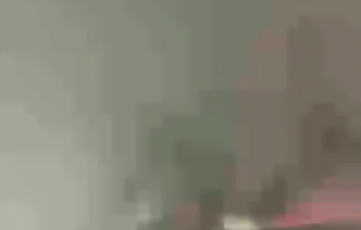 Thumbnail preview image for the video titled: A massive fire erupted in the basement of the seven-story Al-Barqouni residential building on Al-Thawra Street