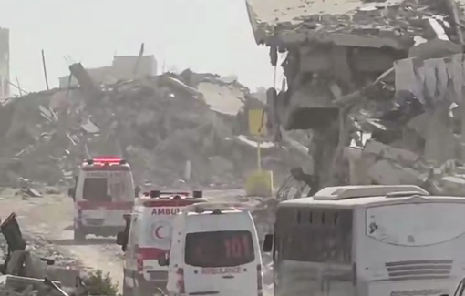 Thumbnail preview image for the video titled: 10th Medical evacuation from Khan Younis to Rafah border crossing