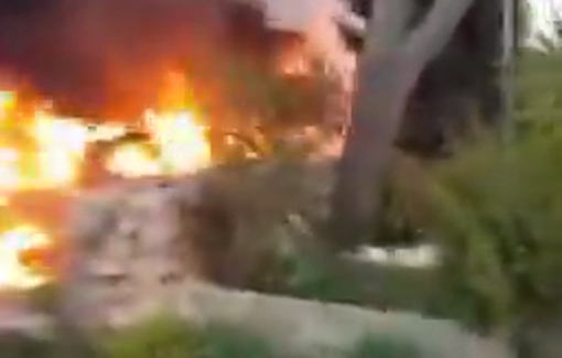 Thumbnail preview image for the video titled: Israel targeted a school bus in the village of Hanin, southern Lebanon, killing the driver