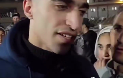 Thumbnail preview image for the video titled: Through the Rafah crossing, a father returned after two years of absence to embrace his little daughter