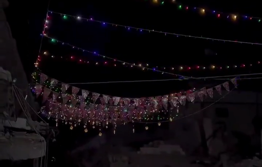 Thumbnail preview image for the video titled: Despite the deep wounds and the scale of destruction, the people of Gaza insist on lighting the lamps of joy.