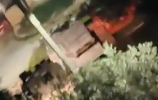 Thumbnail preview image for the video titled: Israeli forces raiding the town of Beit Furik to support the ongoing settler attack