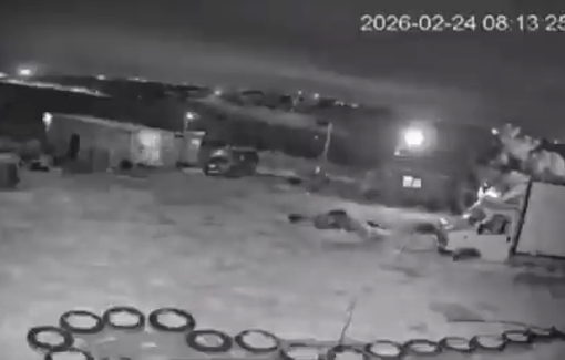 Thumbnail preview image for the video titled: The moment settlers set fire to residents’ homes and vehicles in the village of Susya