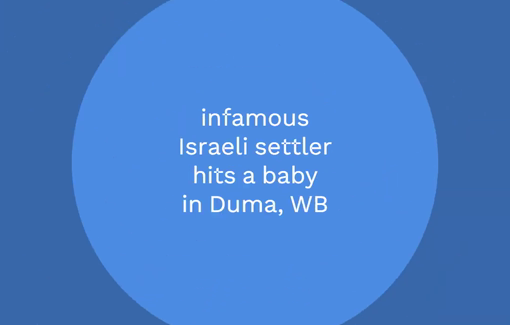 Thumbnail preview image for the video titled: Amir, a settler against whom multiple complaints have been filed, continues attacks in Duma