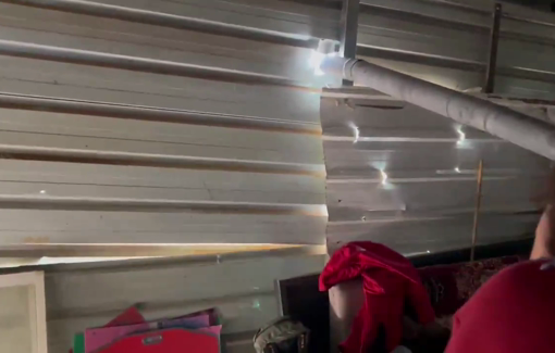 Thumbnail preview image for the video titled: Settler-terrorists are trying to break into a building serving as a shelter for protective-presence activists and Palestinians, Duma