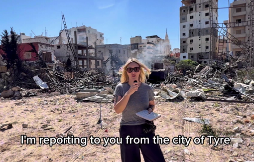 Thumbnail preview image for the video titled: Israel airstriked a Generator company in Tyre without prior warning