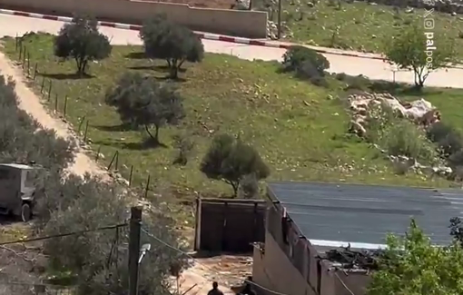 Thumbnail preview image for the video titled: Two detainees were released after interrogation in a house seized by Israeli forces in Qusra.