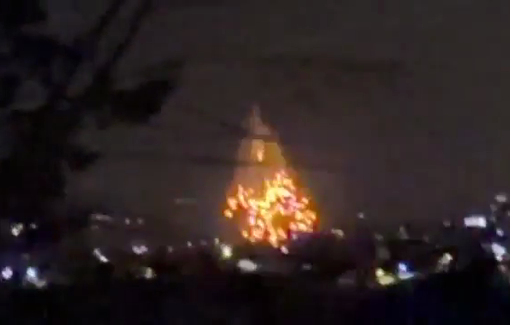 Thumbnail preview image for the video titled: Israel is dropping white phosphorus shells on villages in South Lebanon, directly targeting civilian areas