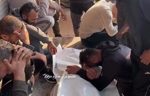 Thumbnail preview image for the video titled: Funeral procession for 9 martyrs from police officers and personnel after Israel struk their vehicle