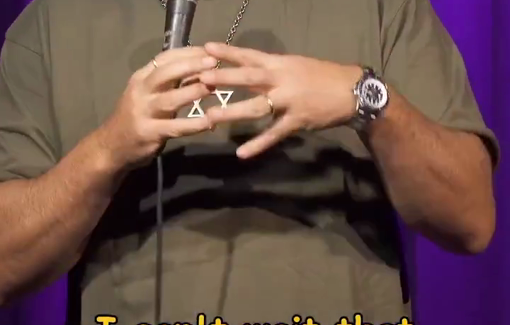 Thumbnail preview image for the video titled: Comedian Yohay Spnder gloating about the murder of Ayatollah Ali Khamenei