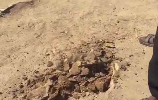 Thumbnail preview image for the video titled: A Palestinian father in Gaza builds a homemade swing for his children.