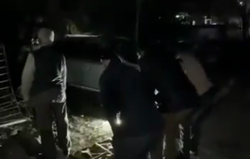 Thumbnail preview image for the video titled: Palestinians pray Isha atop the ruins of homes and structures demolished by the Israeli orces, in Al-Bustan neighborhood (Silwan)