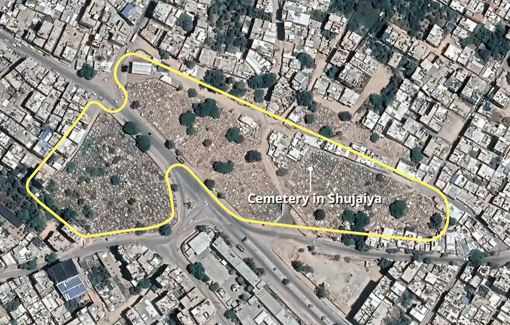 Thumbnail preview image for the video titled: The IDF is erasing Palestinian cemeteries in Gaza and building bases on them
