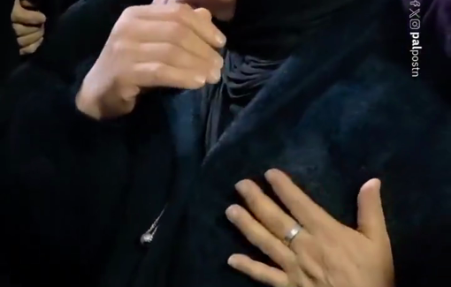 Thumbnail preview image for the video titled: The grieving mother says goodbye to Yousri Abu Qubeita, killed after Israeli forces fired on his vehicle during a chase