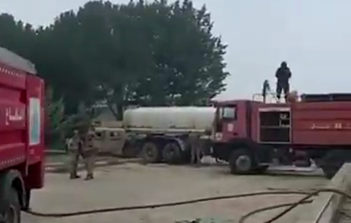 Thumbnail preview image for the video titled: Two paramedics were killed in an Israeli airstrike targeting the Islamic Health Authority center near Bint Jbeil Hospital