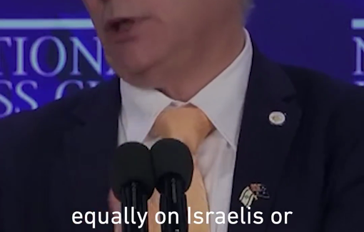 Thumbnail preview image for the video titled: Israel's ambassador to Australia, Hillel Newman, defends death penalal punishment is no deterrent”ty laws for Palestinians: “the usu