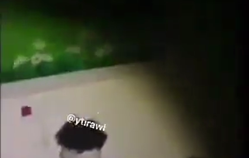 Thumbnail preview image for the video titled: Israeli soldiers filmed two Palestinian men held kidnapped inside a school