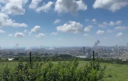 Thumbnail preview image for the video titled: Israel carried out hundreds of simultaneous carpet bombings throughout Lebanon massacring hundreds of civilians