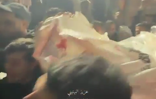 Thumbnail preview image for the video titled: Funeral procession for veteran journalist killed by Israel, Mohamed Washah