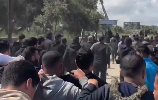 Thumbnail preview image for the video titled: Funeral procession for 6 Palestinians killed by Israel in Central Gaza