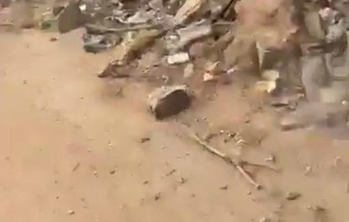 Thumbnail preview image for the video titled: Israel shelled of a public school in Haret Al-Baraka, in the city of Khiam, southern Lebanon