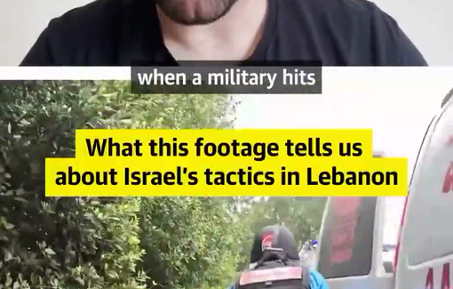 Thumbnail preview image for the video titled: The Guardian documented quadruple-tap by Israeli forces in southern Lebanon