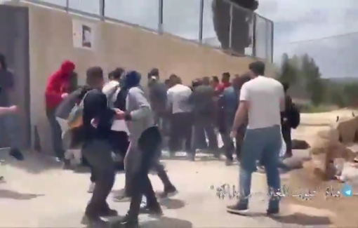 Thumbnail preview image for the video titled: Israeli settler fired live ammunition at the school in the middle of the school day. killing a 14-year-old student in Al-Mughayyir