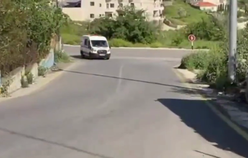 Thumbnail preview image for the video titled: Rescue of a severely injured Palestinian during a settlers attack on the town of Deir Dibwan