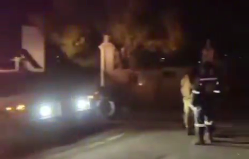 Thumbnail preview image for the video titled: At 22:47, the search for missing Lebanese journalist Amal Khalil is ongoing after more than 6 hours of ambulance blockade