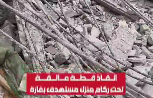 Thumbnail preview image for the video titled: Amal Khalil saving a cat from the rubble in Ansariya on April 15, 2026