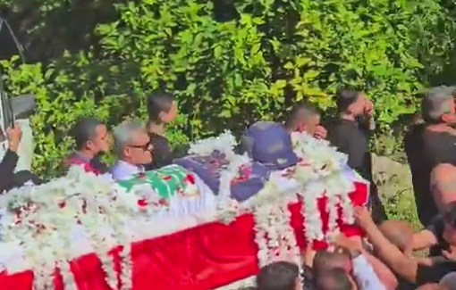 Thumbnail preview image for the video titled: From the funeral procession for colleague Amal Khalil, in her hometown of Baisariyah