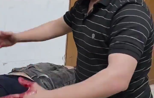 Thumbnail preview image for the video titled: Policeman Darwish Al-Attal’s brother mourns his death in an Israeli strike, the day after he was engaged