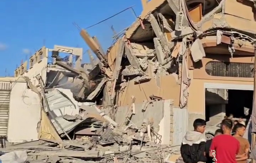 Thumbnail preview image for the video titled: Al-Bashiti family home completely destroyed and family massacred in Israeli night assault