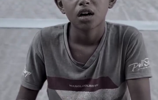 Thumbnail preview image for the video titled: Gaza children talking about their hopes.